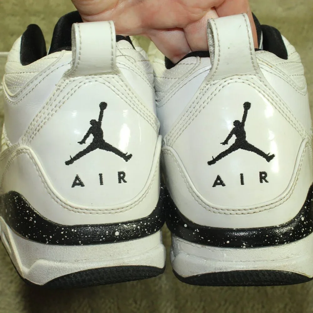 Men's Size 9 - Jordan Flight 9 White Black Sneakers